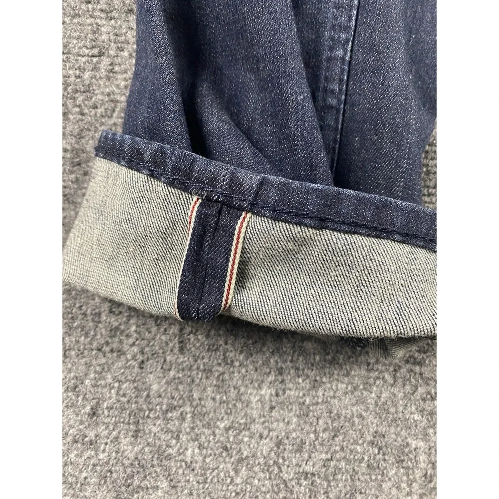 True Religion Audrey Slim Boyfriend Jeans Dark Wash Selvedge Denim Size 32